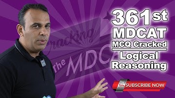361 LOGICAL REASONING COURSE OF ACTION MDCAT MCQ CRACKED