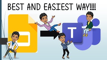 How to convert Bitmoji Classroom from Google Slides to MS Teams.