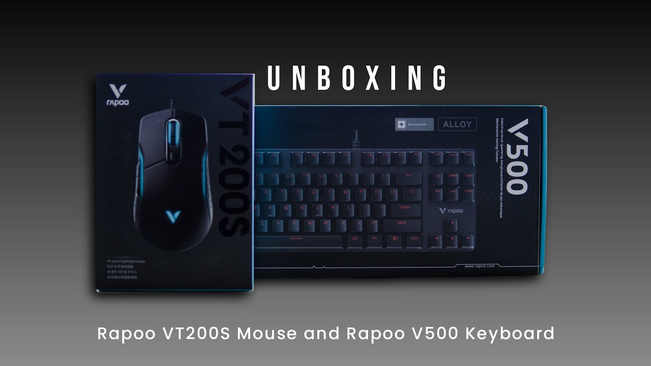 Unboxing the Rapoo VT200S Mouse and Rapoo V500 Keyboard