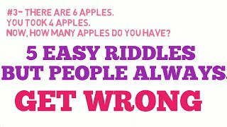 Five Riddles | IQ  Question Only Sharp Mind Can Answer