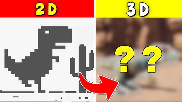 I made the Chrome Dinosaur Game 3D | Hindi Game Devlog