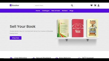 Responsive Online Book Store Website ~ HTML + CSS + JavaScript
