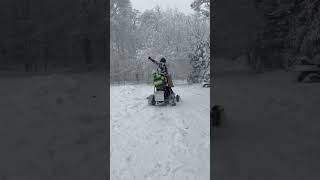 Go cart in the snow!