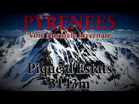 Pyrénées - Pique d'Estats 3143m - Voie Normale - Ski de Rando - Pente Raide