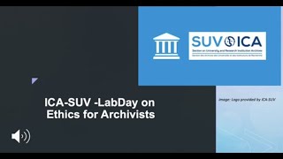 #ICASUVEthics22 English LabDay- Ethics for Archivists