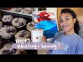 baking my favorite cookies & painting outside 🌞 | vlog #3