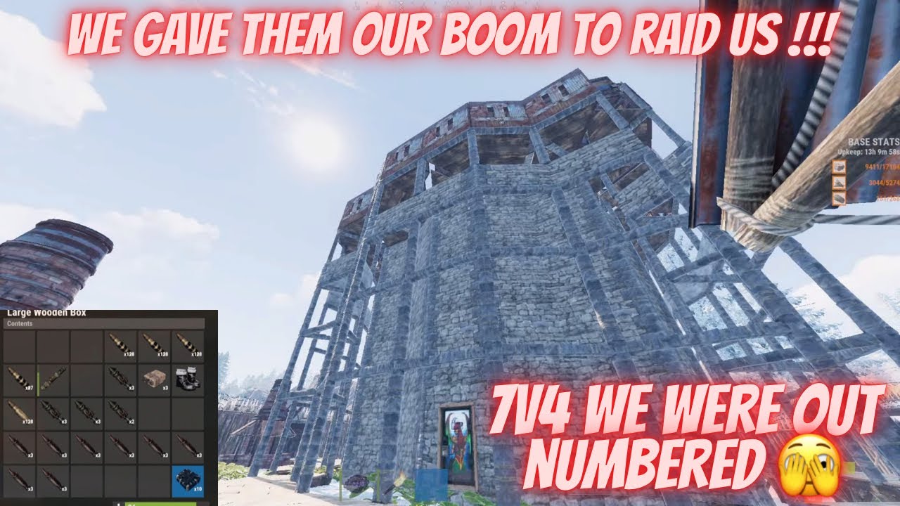 Rust 3x Rockets Console We Gave Them Our Rockets To Raid us 7v4 !!! Rust Console - YouTube