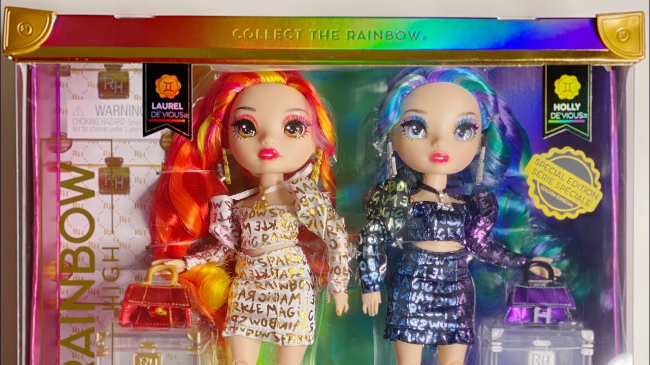 Unboxing Rainbow High Special Edition Twins Laurel and Holly De’Vious 🔥 ...