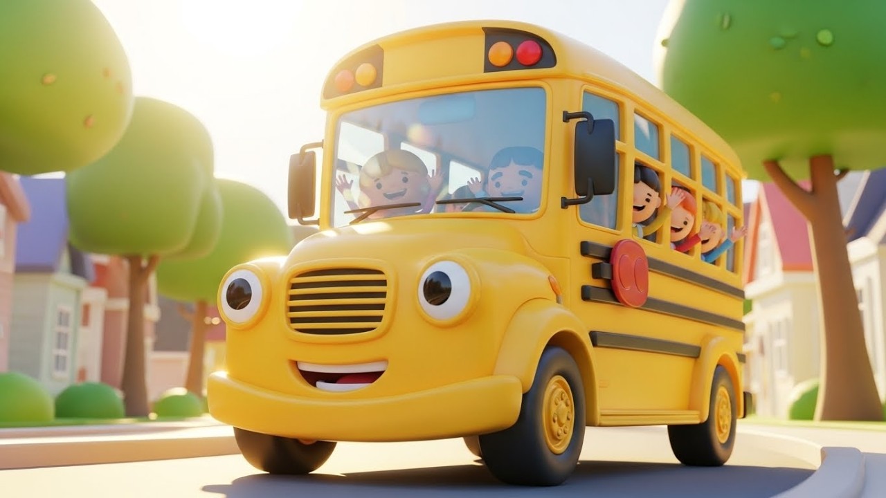 Школьный автобус поет утреннюю песню 🚌🎶☀️ | Мультфильм для детей и весёлые приключения