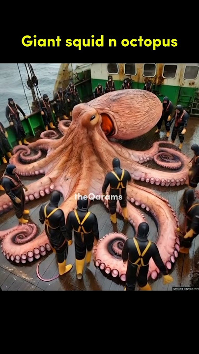 WOW ❗MONSTER SEA OF CUMI-CUMI DAN GURITA #shorts #ai #sea #animals #animation