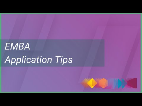 EMBA application tips