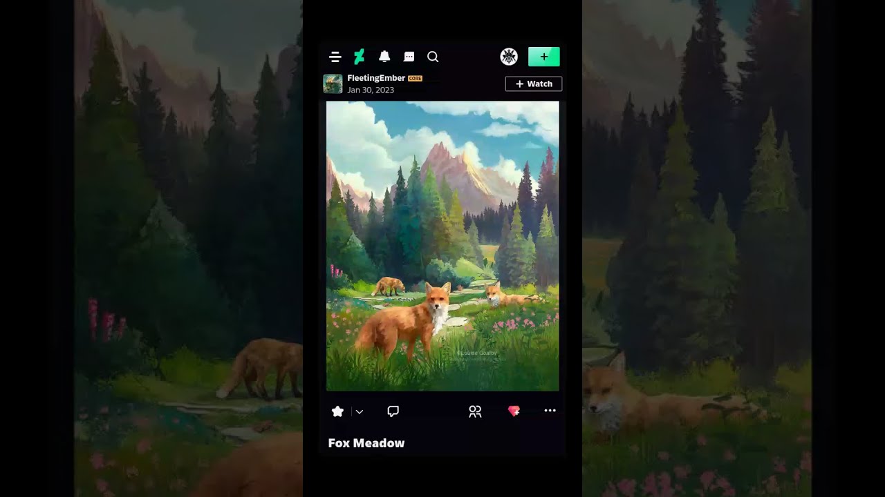 FleetingEmber - Fox Meadow (DeviantArt)