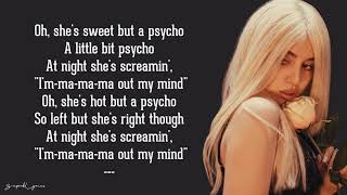 Sweet but Psycho - Ava Max (Lyrics) chords