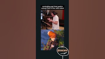 he is fink the fox! #thewildrobot #pedropascal #thewildrobotmovie #joelmiller #voiceactor