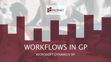 [Workflows in GP] Microsoft Dynamics GP