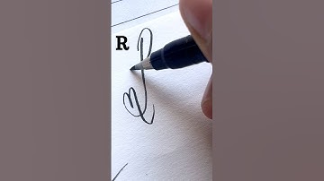 R     || Comment your name..|| #viral  #cursive #cursive-handwriting #shorts