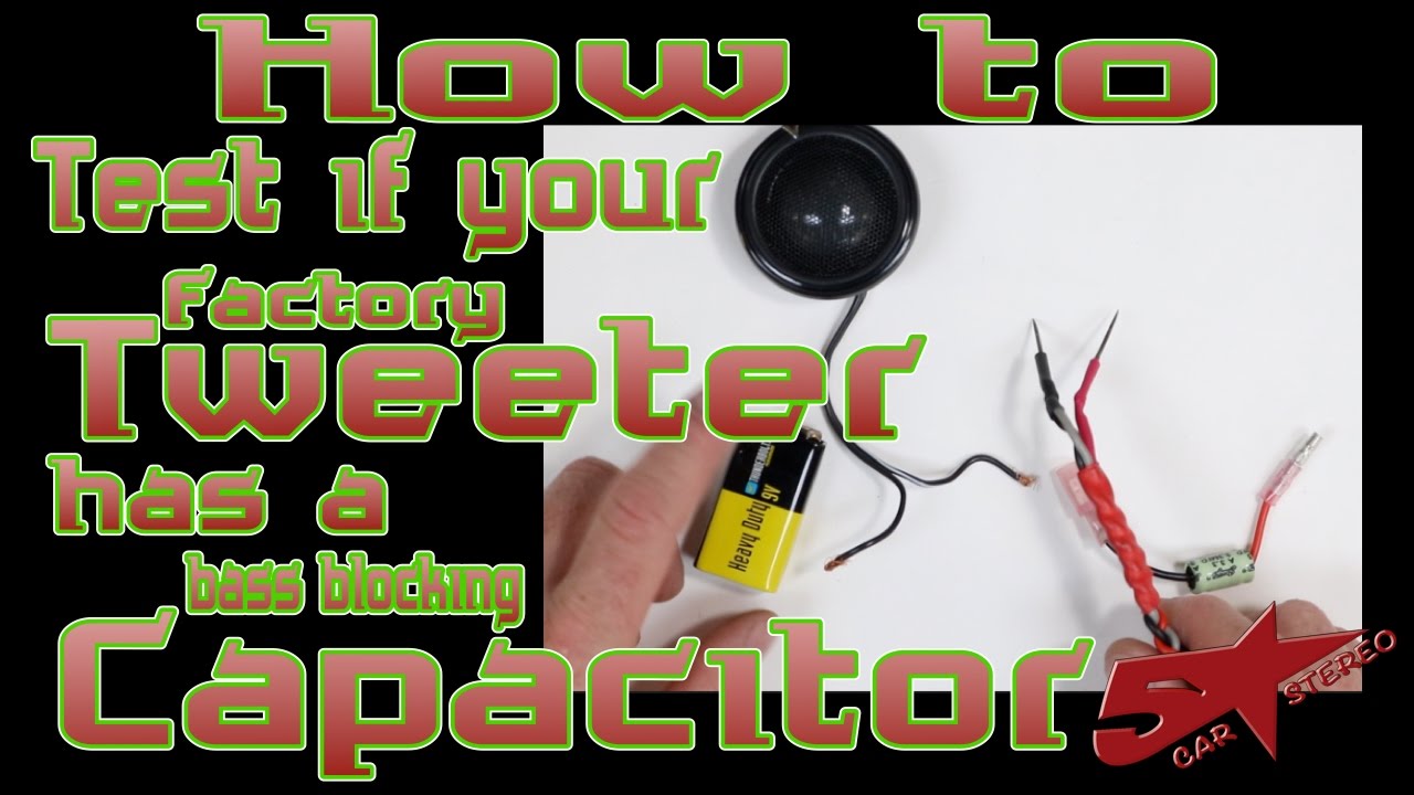 Tweeter Capacitor Chart