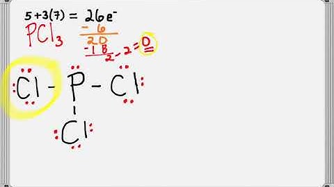 lewis structure of PCl3