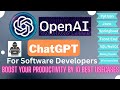 ChatGPT for Software Developers | How to Boost your Productivity by 10 Best Use cases detailed.