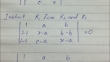 XI Math Chap 4 Determinants Ex 4.2 (Properties) Solution by Sir Ahsan Abdullah Patel - Part 3