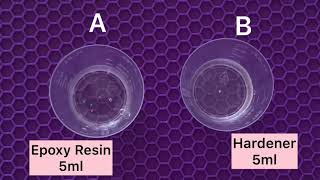 How to prepare Epoxy Resin Mix, Cómo preparar mezcla perfecta Resina Epoxy