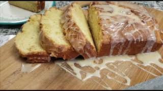 Spiced Eggnog Bread with a Rum Glaze