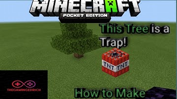 How make a Tnt Tree Trap in Minecraft Easy!