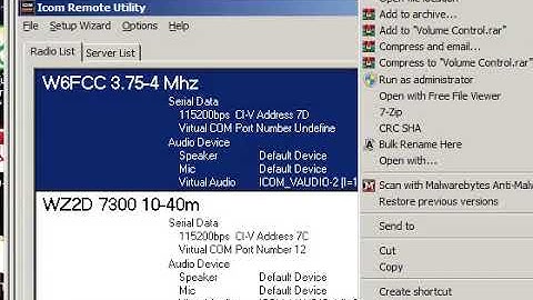 Quick Setup RS BA1 Connecting to Server Radio