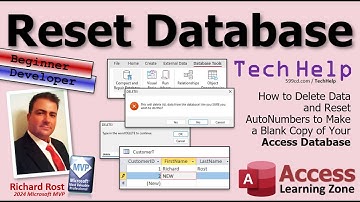 How to Delete Data and Reset AutoNumbers to Make a Blank Copy of Your Access Database