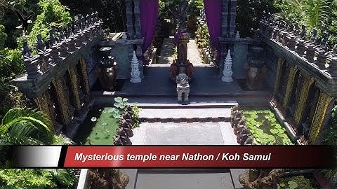 Cultural center near Nathon / Koh Samui Thailand overflown with my drone