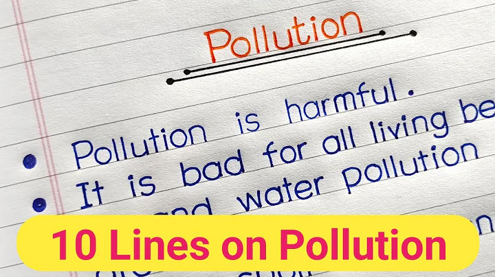 10 Lines on Pollution in English || essay on Pollution in English || Let's Write||