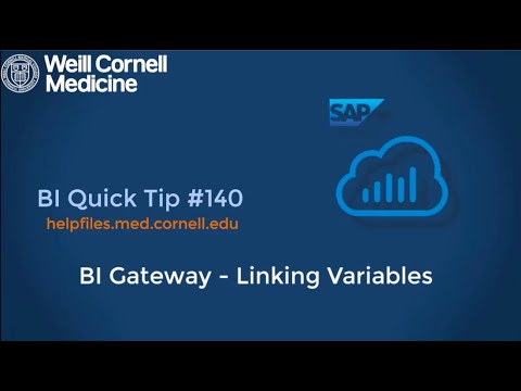 BI Quick Tip #140: How to Link Variables in your BI Gateway Story