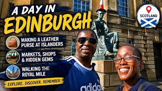 We Made Our Own Leather Purse in Edinburgh! Then Explored the Royal Mile
