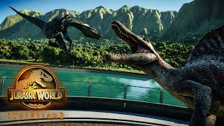 DIFFERENT WAYS TO THROW DINOSAURS INTO THE LAGOON!  Jurassic World Evolution 2