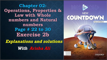 How to perform Operations on natural and whole numbers || Oxford countdown 2nd edition || class #6
