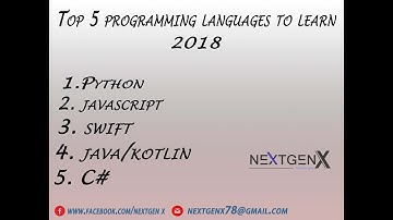 Top 5 Programming Languages For Beginners | Learn In 2018 | Must Watch video
