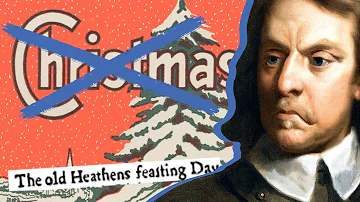 What did Cromwell ban at Christmas?