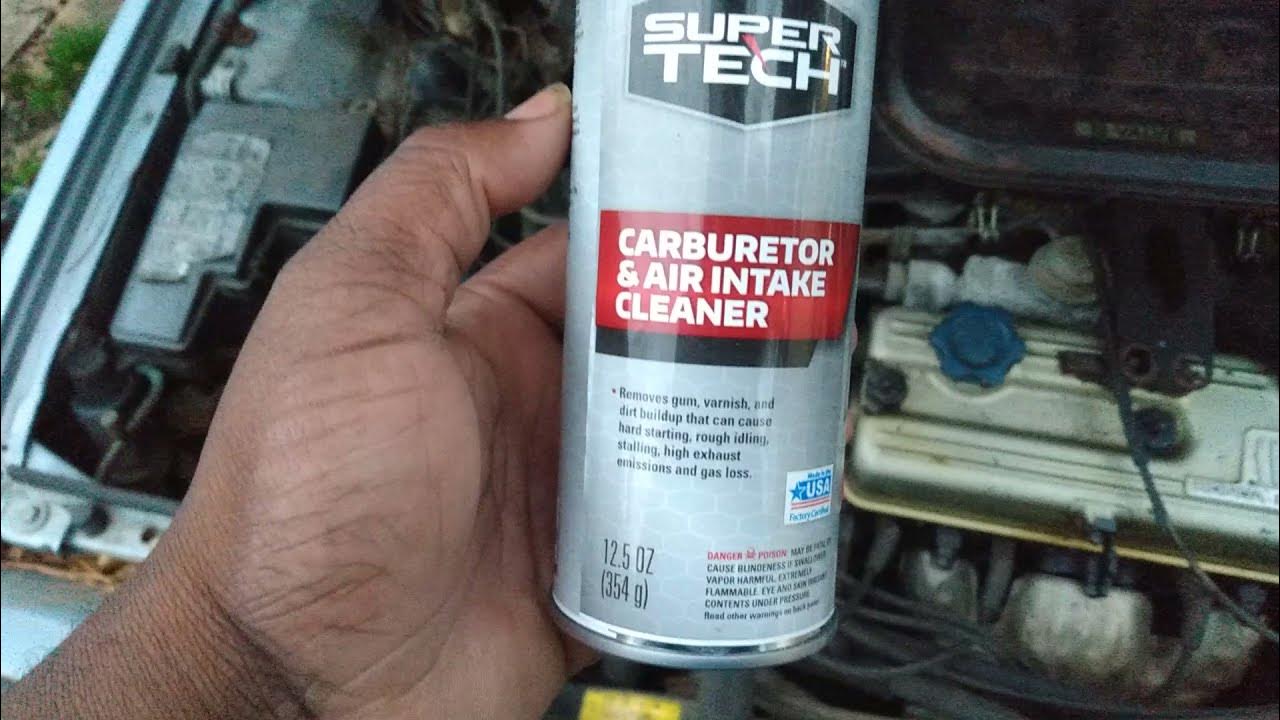 WalMart super tech carburetor & air intake cleaner demo review on heavy