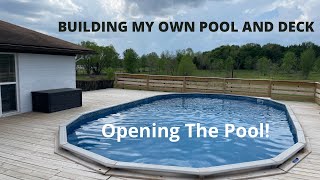 Opening 18x33 Above Ground Pool (pool and deck update)