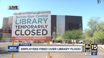 Employees fired over library flood