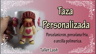 Personalized Mug / in porcelain, cold porcelain or polymer clay | TALLER LASH