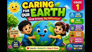 π Caring for Our Earth | Grade 1 Science | How Can We Protect Our Planet