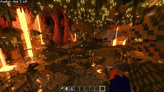 SUPERB LUSH CAVE NETWORK IN BEDROCK RTX 1.18 SNAPSHOT