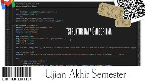Ujian Akhir Semester - Struktur Data & Algoritma - Kelas IK241 - Universitas IPWIJA @IPWIJAChannel