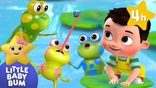 Five Little Speckled Frogs ⭐ Four Hours Of Nursery Rhymes By Littlebabybum