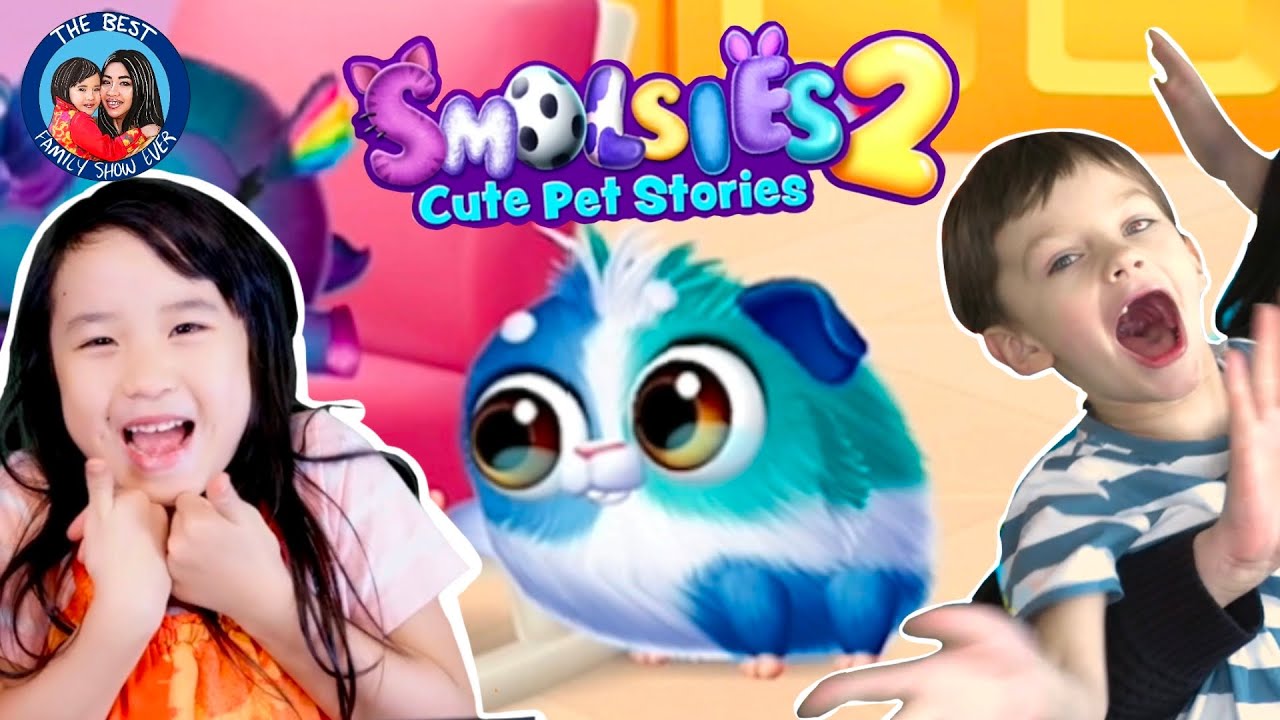 Ella plays Smolsies 2 cute pet stories with fun challenge from guest star Jessy