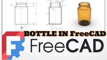 How to Make Bottle  in FreeCad | Part Design in Freecad | Basic knowledge in freecad in 2025