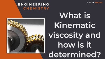 What is kinematic viscosity and how is it determined?