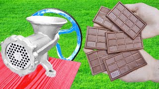 EXPERIMENT CHOCOLATE BAR VS MEAT GRINDER