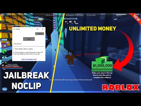 Working Unlimited Money In Jailbreak Using Op Noclip Walk Through Walls Stable 25 Dec Youtube - roblox noclip wearedevs
